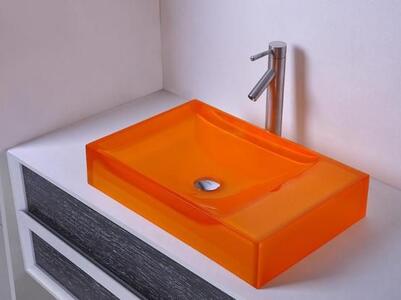 Акриловая раковина для ванной S027 Orange